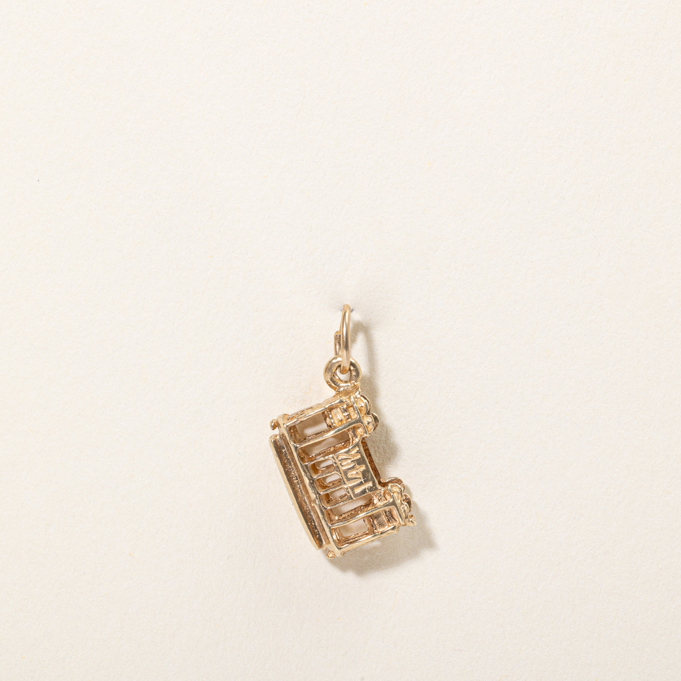 14k Yellow Gold Street Car Charm