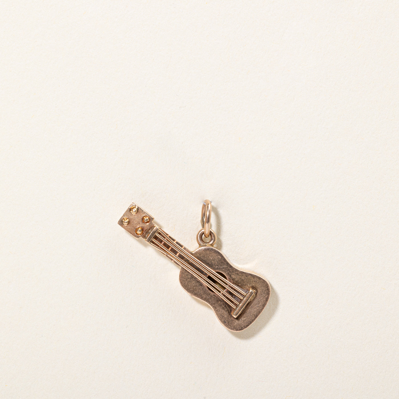 18k Yellow Gold Guitar Charm