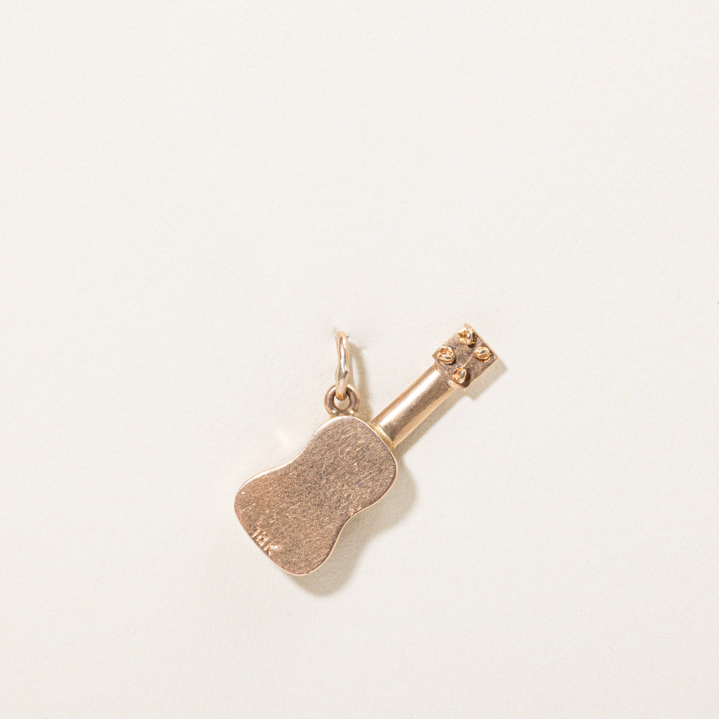 18k Yellow Gold Guitar Charm