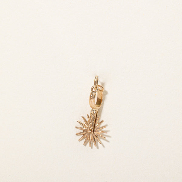 18k Yellow Gold Boot Spur Charm