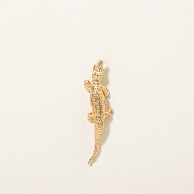 18k Yellow Gold Alligator Charm