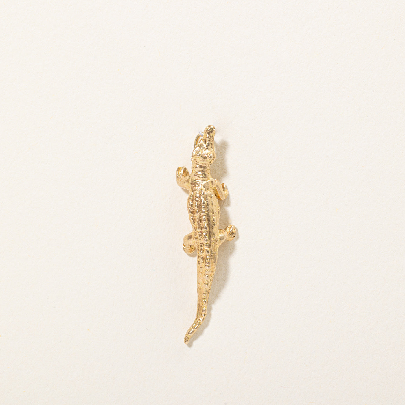 18k Yellow Gold Alligator Charm