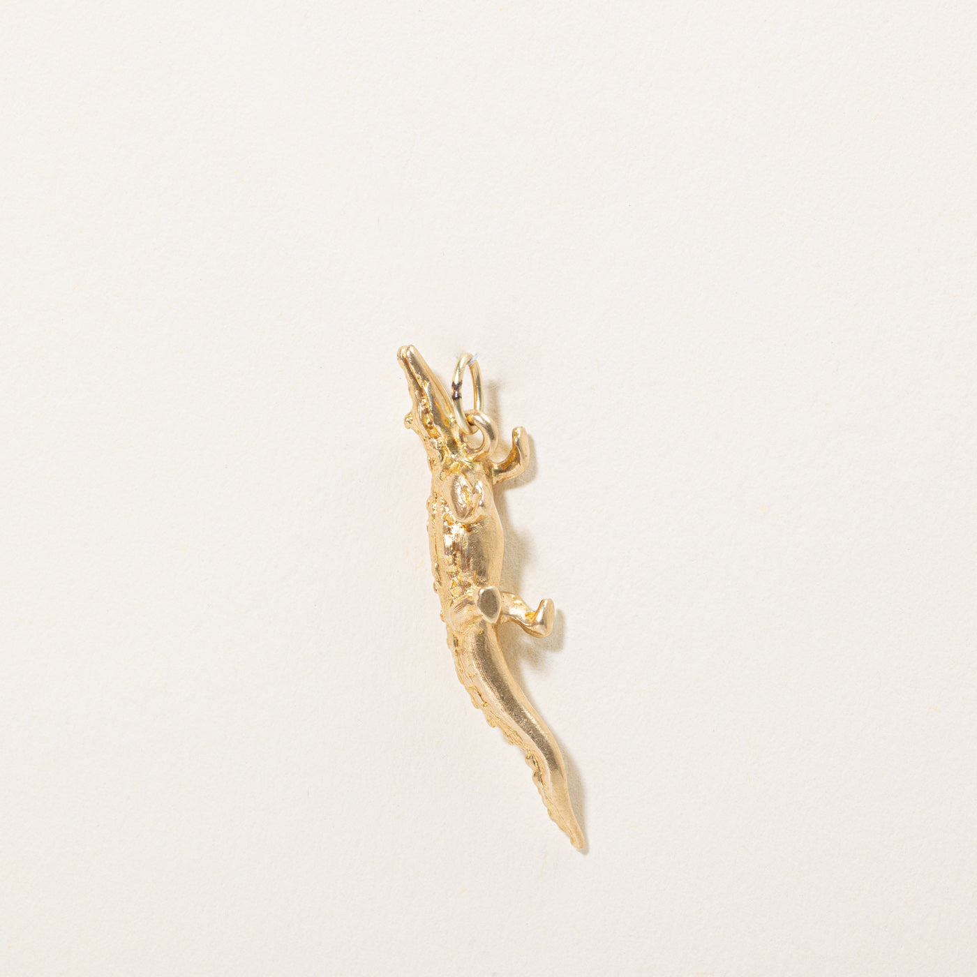 18k Yellow Gold Alligator Charm