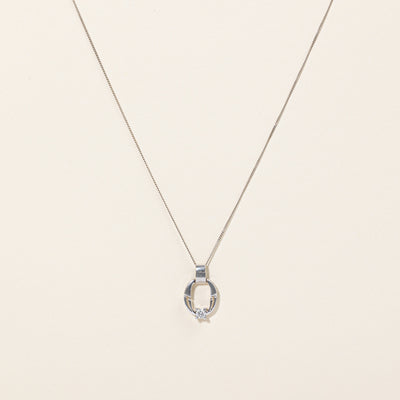 Diamond Pendant & Necklace | 0.18ct | 18