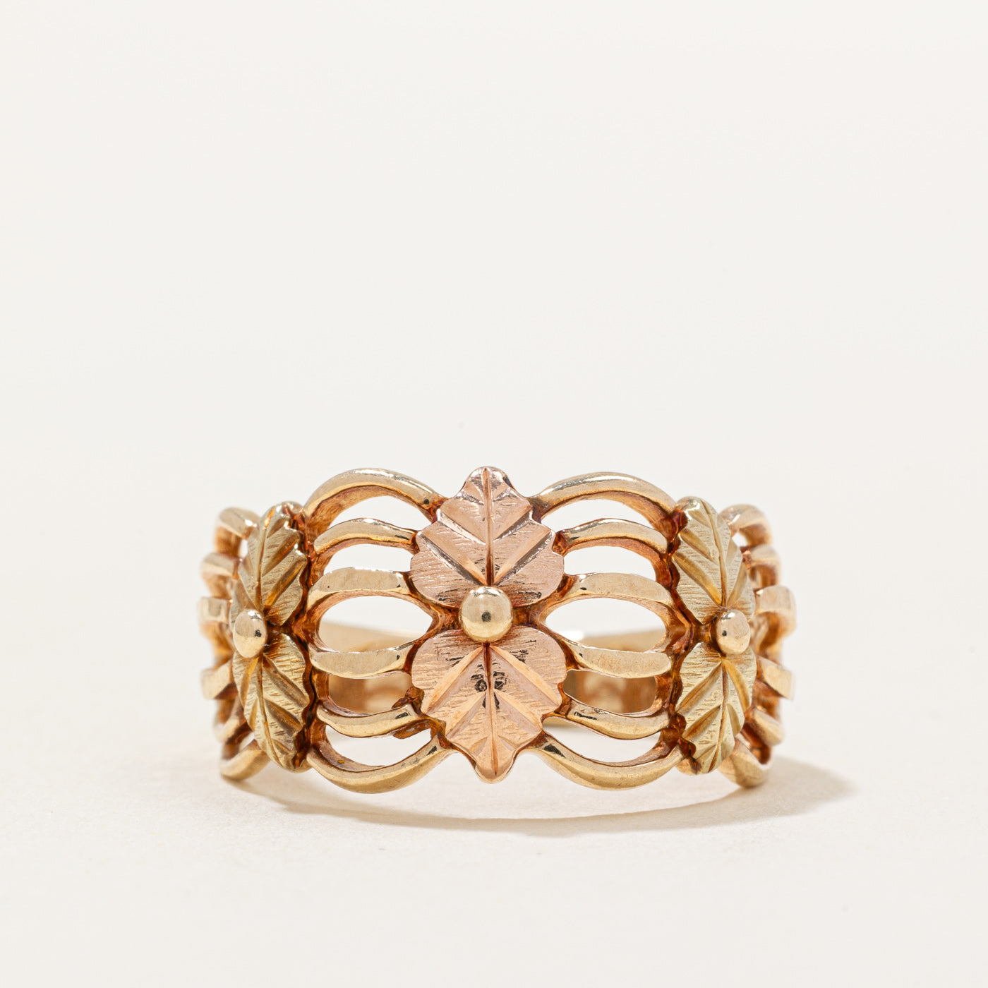 10k Two Tone Gold Ring | SZ 7.25 |