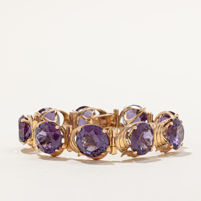 Synthetic Colour Change Sapphire Bracelet | 100.00ctw | 7