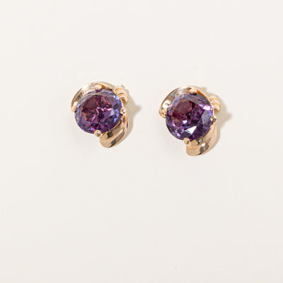 Synthetic Colour Change Sapphire Earrings | 16.00ctw |
