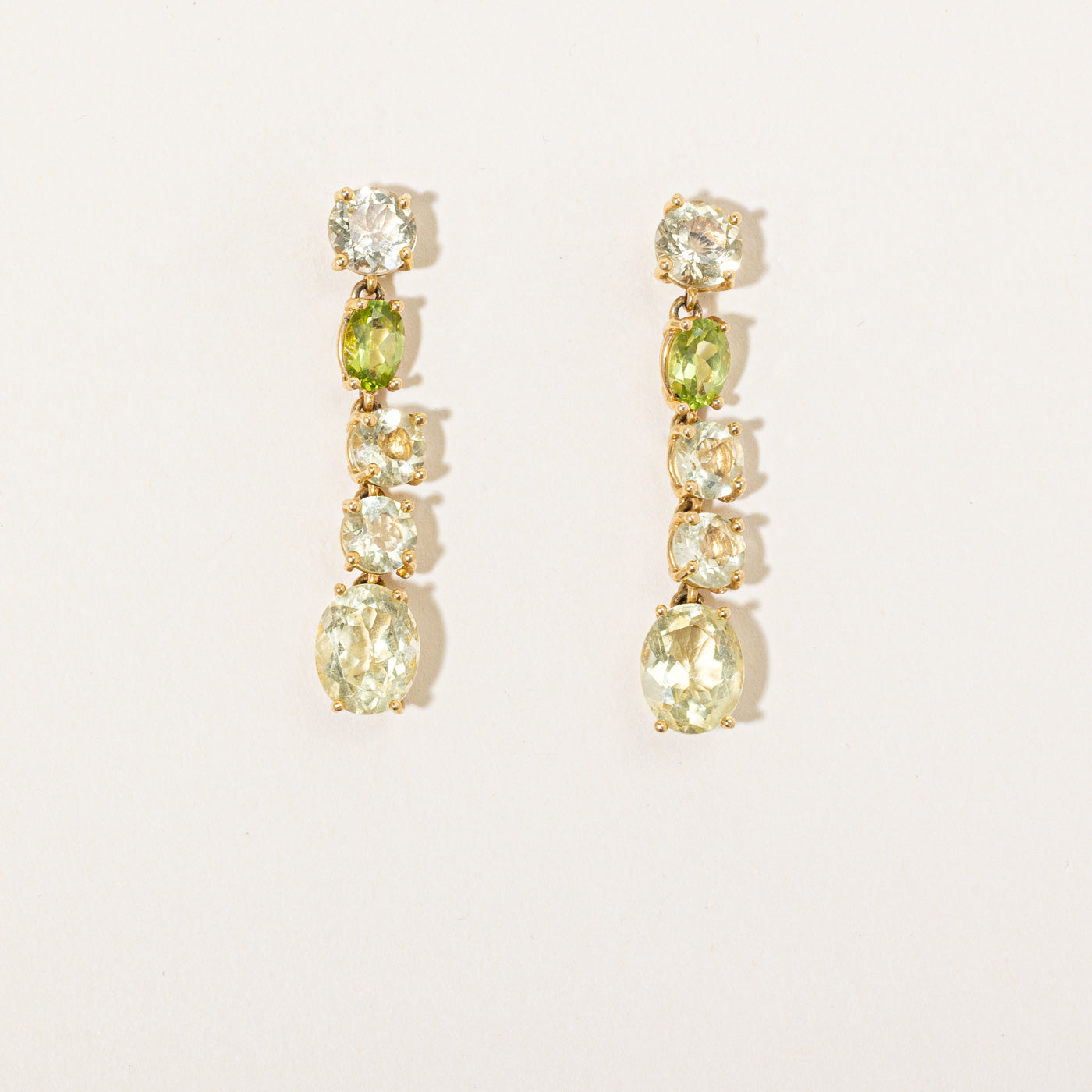 Peridot & Prasiolite Drop Earrings | 1.57ctw, 8.00ctw |