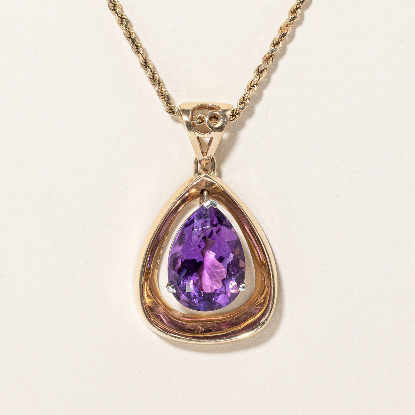 Amethyst Pendant Necklace | 12.00ct | 22" |