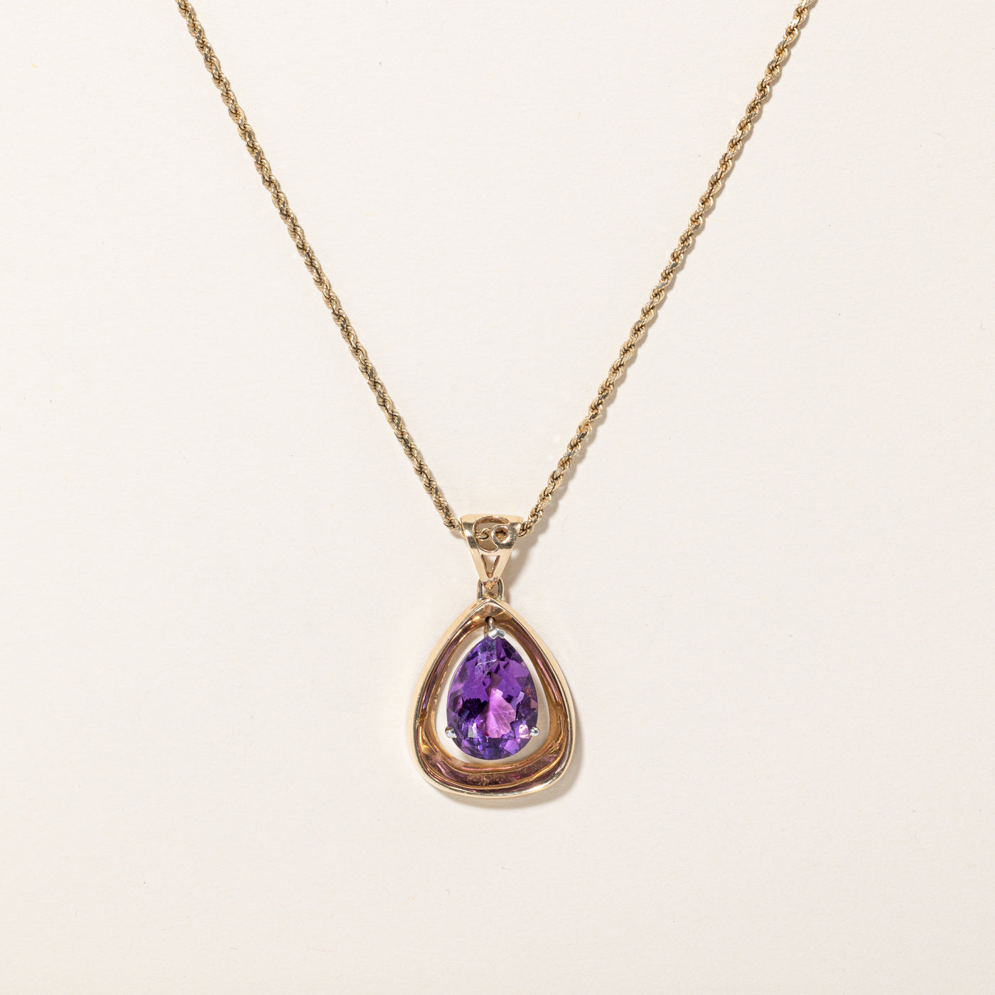 Amethyst Pendant Necklace | 12.00ct | 22" |