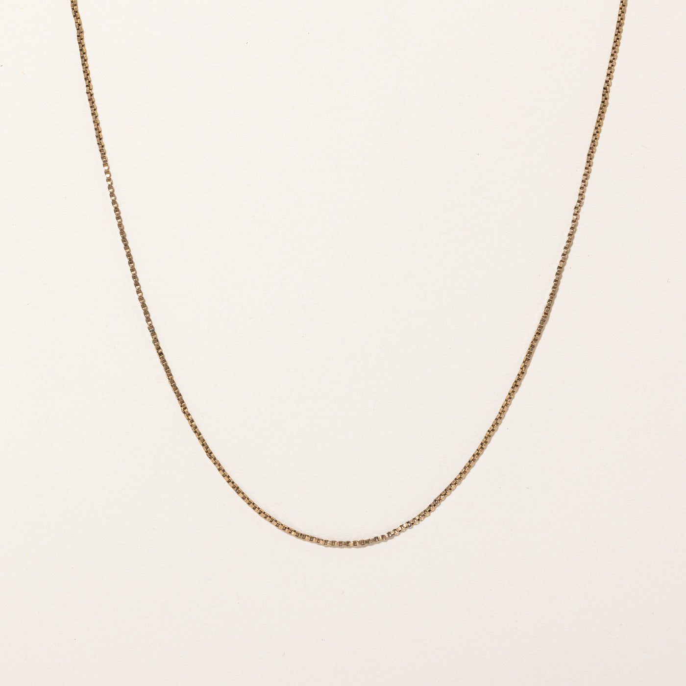 10k Yellow Gold Box Link Chain | 26" |