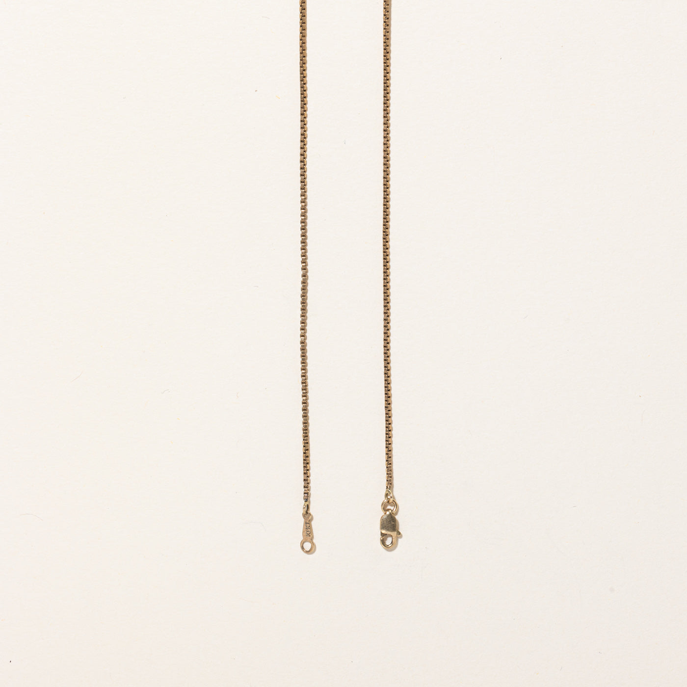 10k Yellow Gold Box Link Chain | 26" |