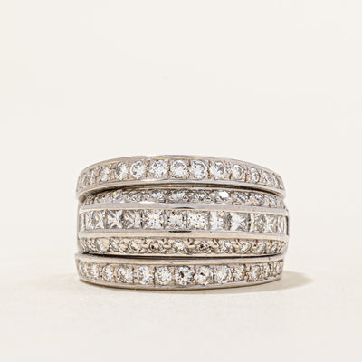 Diamond Cocktail Ring | 1.69ctw | SZ 5.25 |
