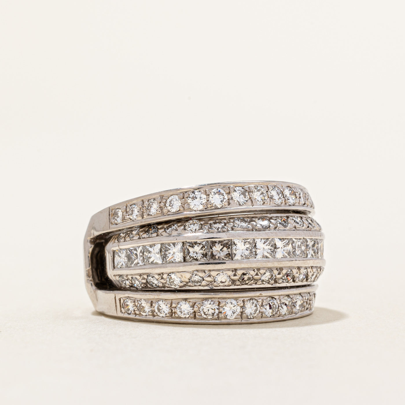 Diamond Cocktail Ring | 1.69ctw | SZ 5.25 |