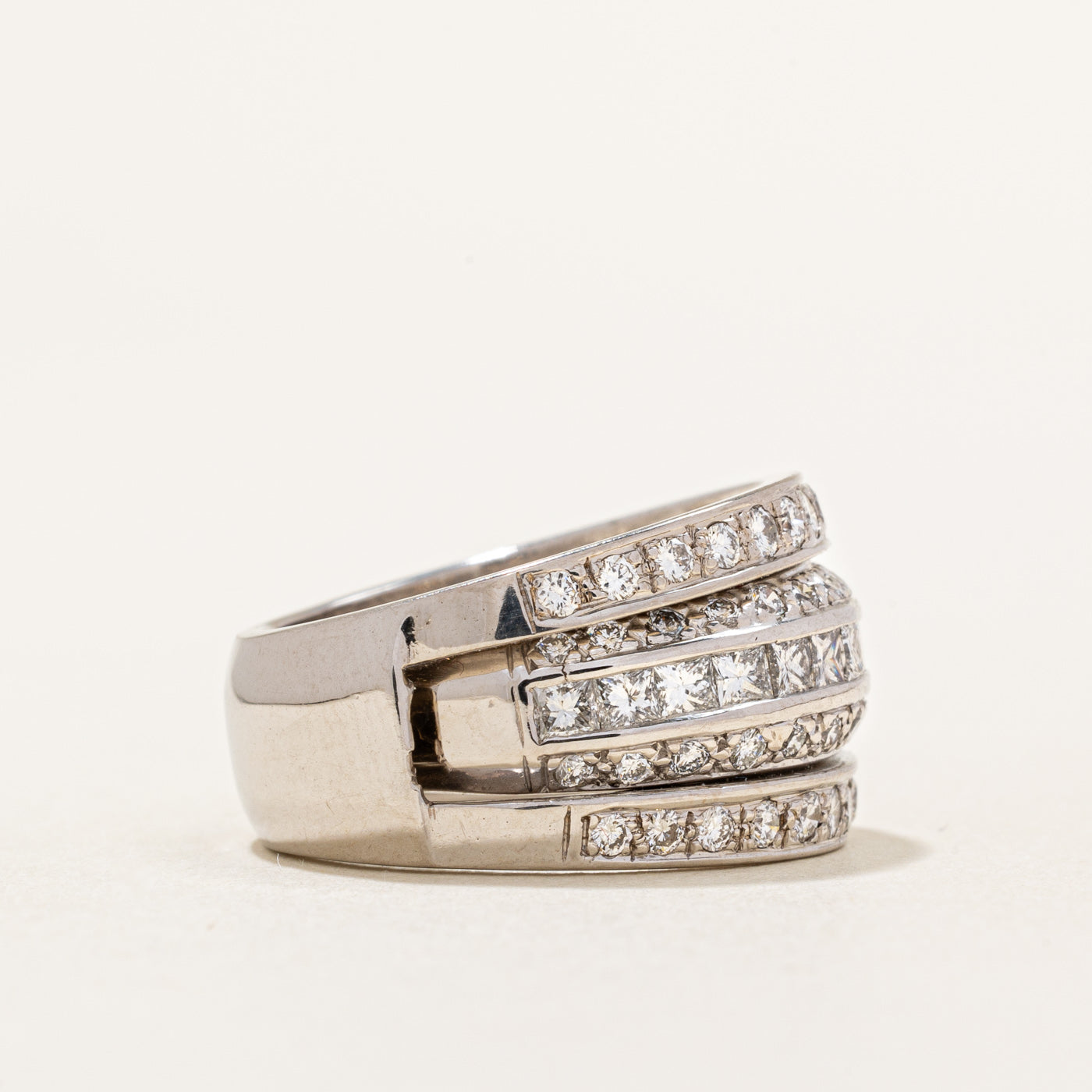 Diamond Cocktail Ring | 1.69ctw | SZ 5.25 |
