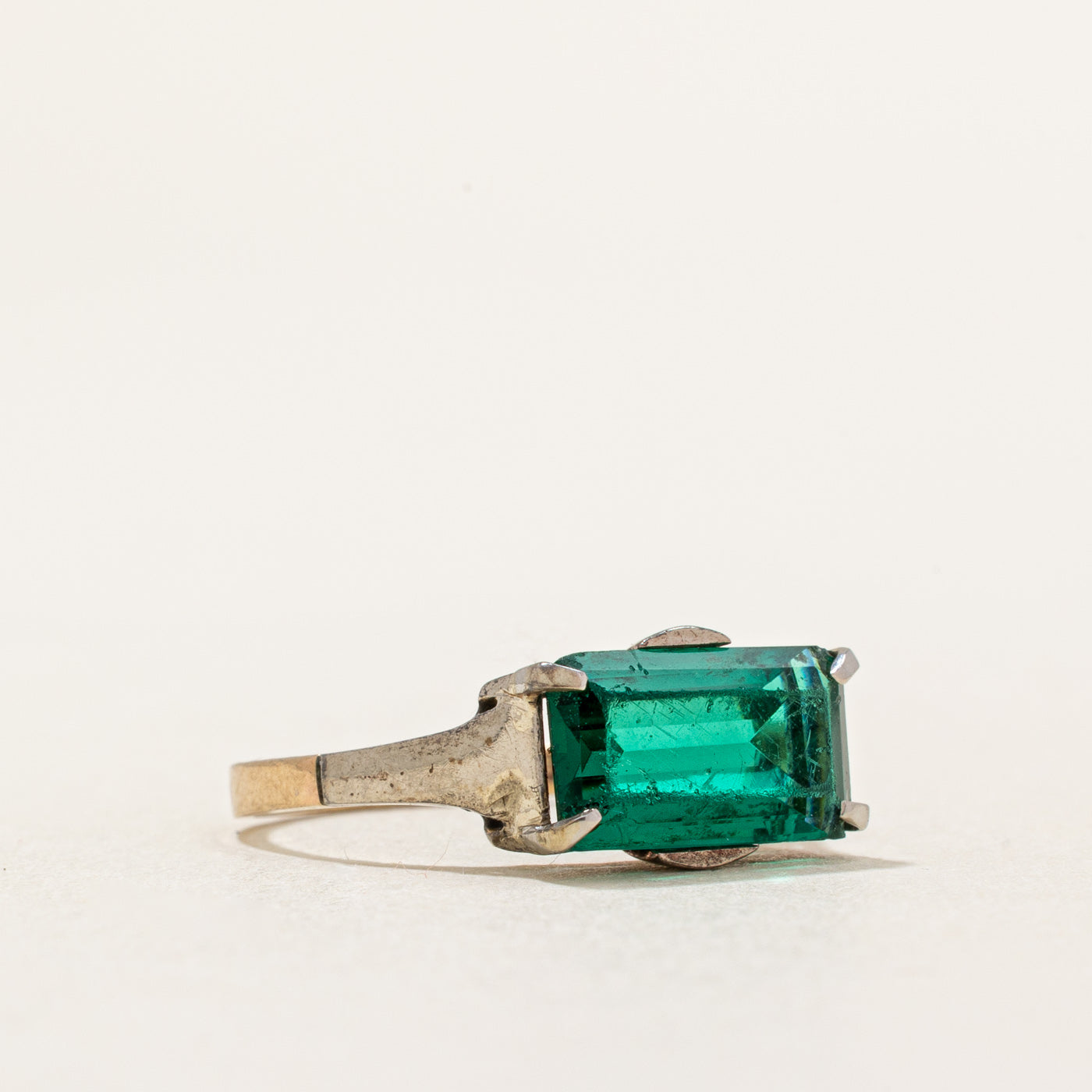 Birks' Green Glass Ring | SZ 3.75 |