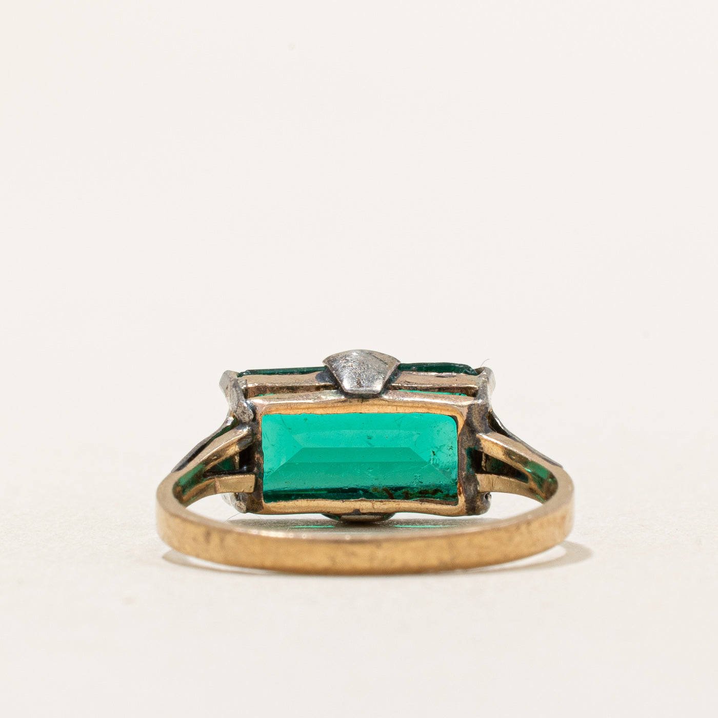 Birks' Green Glass Ring | SZ 3.75 |