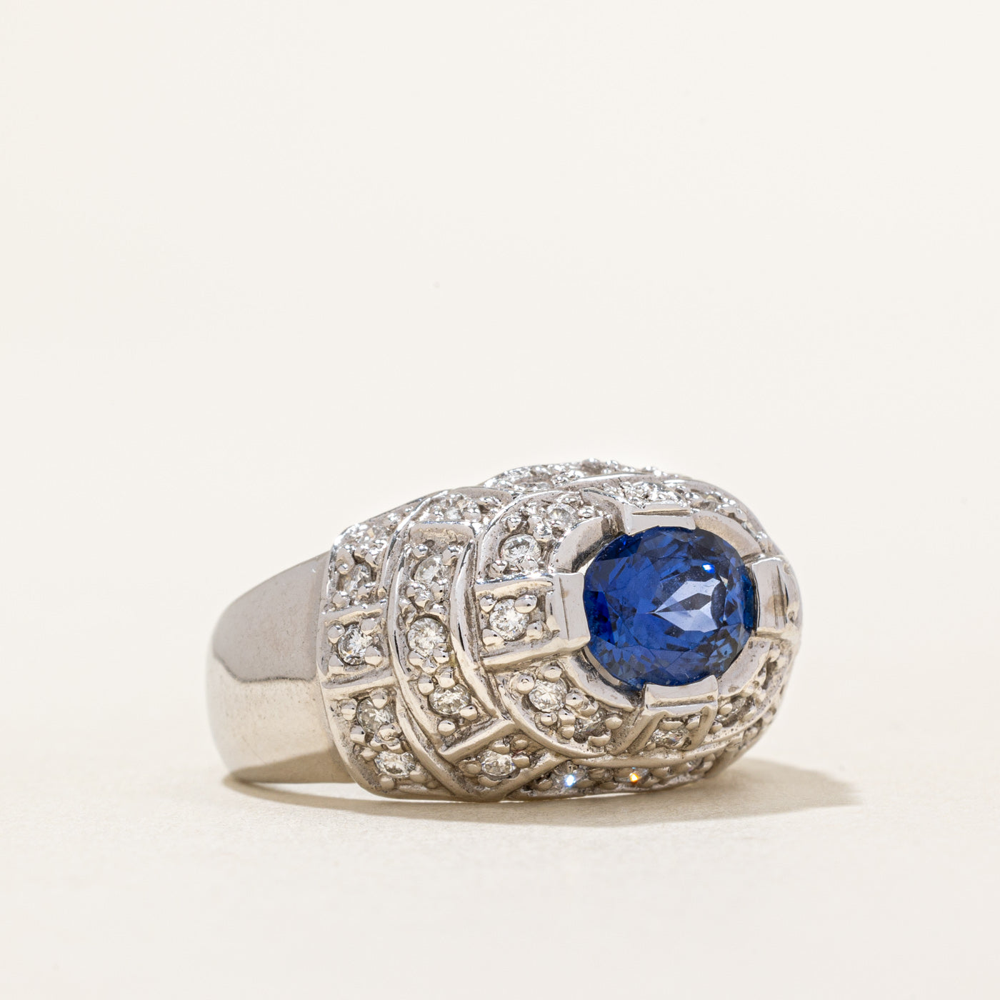 Sapphire & Diamond Cocktail Ring | 1.66ct, 0.58ctw | SZ 6.75 |