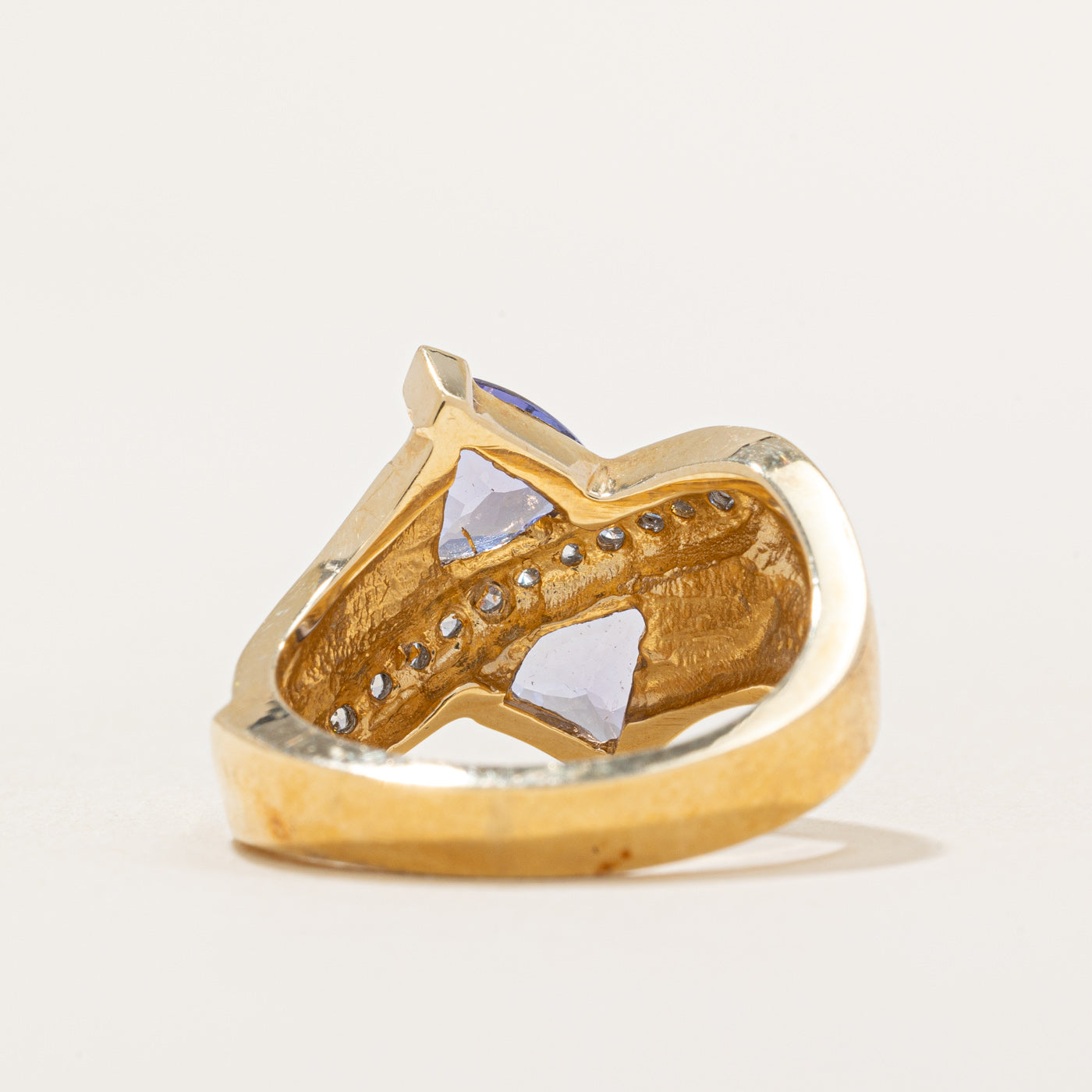 Tanzanite & Diamond Waterfall Ring | 1.34ctw, 0.26ctw | SZ 6.5 |