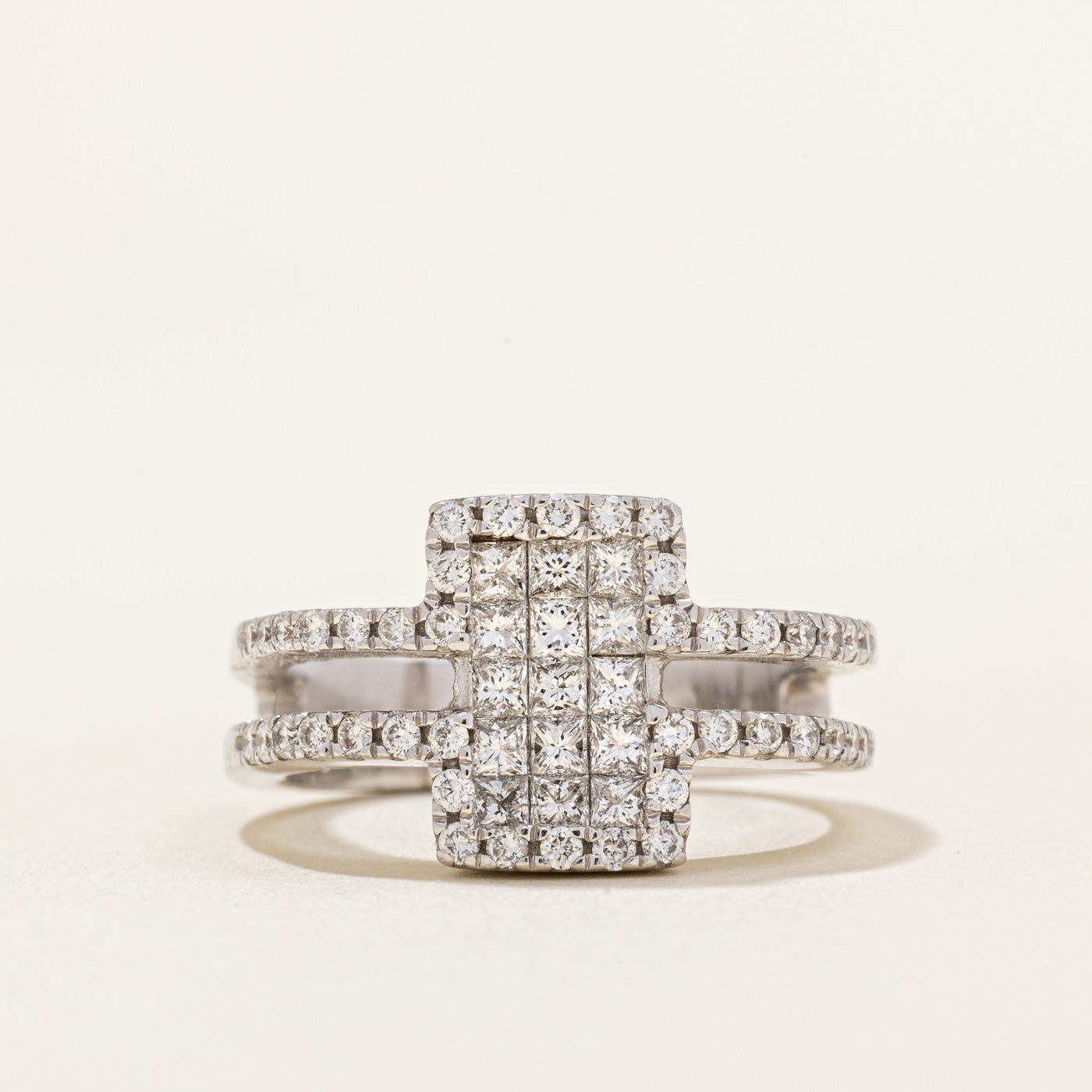 Diamond Cluster Cocktail Ring | 0.97ctw | SZ 7 |