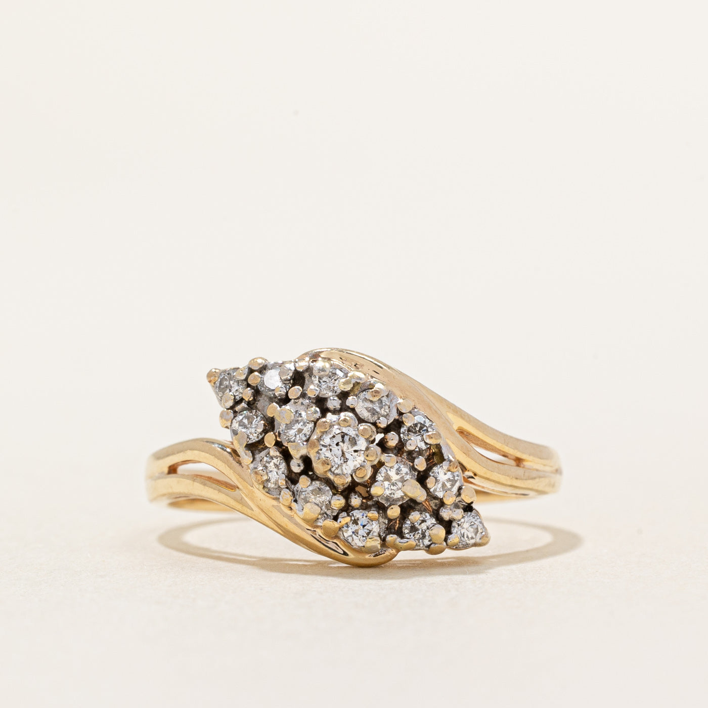 Diamond Waterfall Ring | 0.19ctw | SZ 7 |