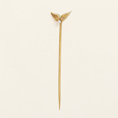 Seed Pearl Wings Pin