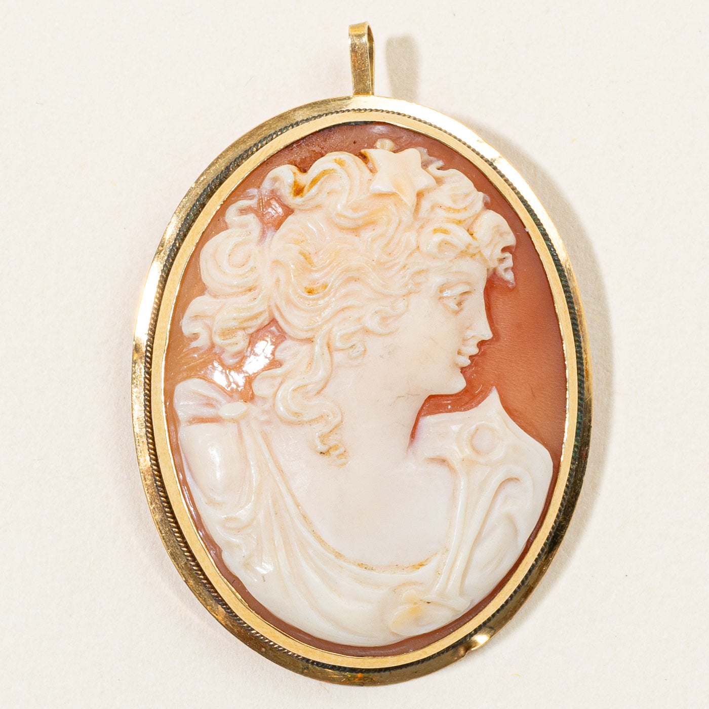 Sea Shell Cameo Modified Brooch & Pendant | 12.00ct |