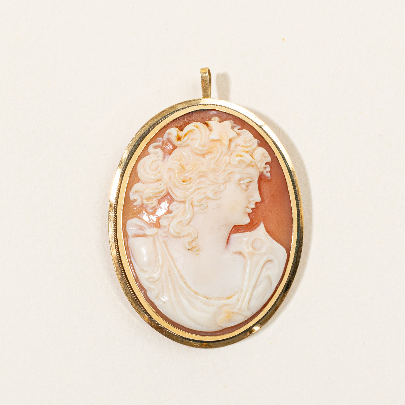 Sea Shell Cameo Modified Brooch & Pendant | 12.00ct |