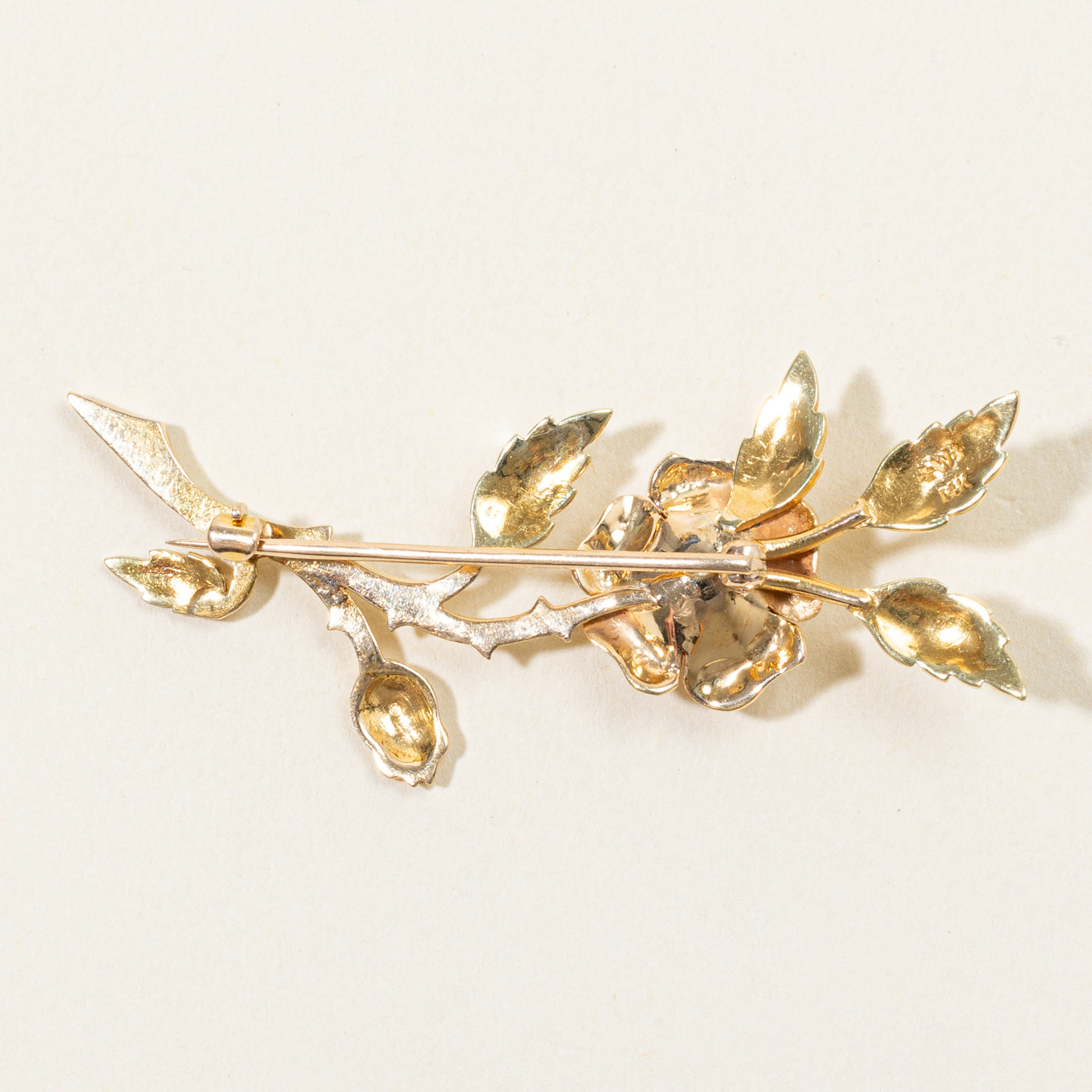 Diamond Rose Brooch | 0.06ct |