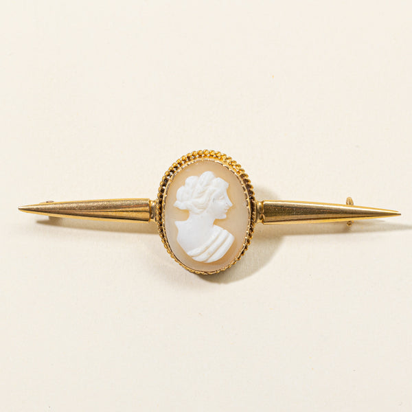 Sea Shell Cameo Brooch | 4.50ct |