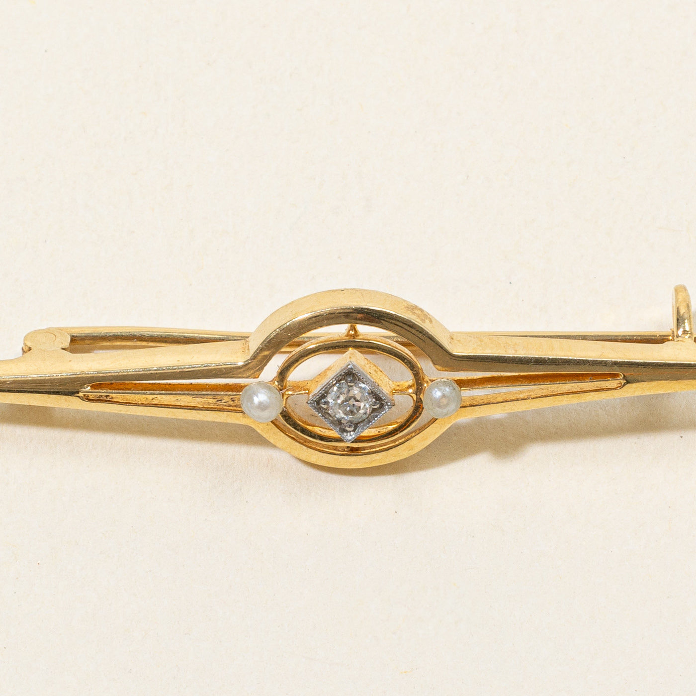 Old Mine Diamond & Seed Pearl Brooch | 0.02ct |