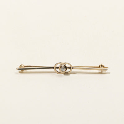 Old European Cut Diamond Brooch | 0.05ct |