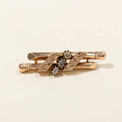 Rose Cut Diamond Brooch | 0.60ctw |