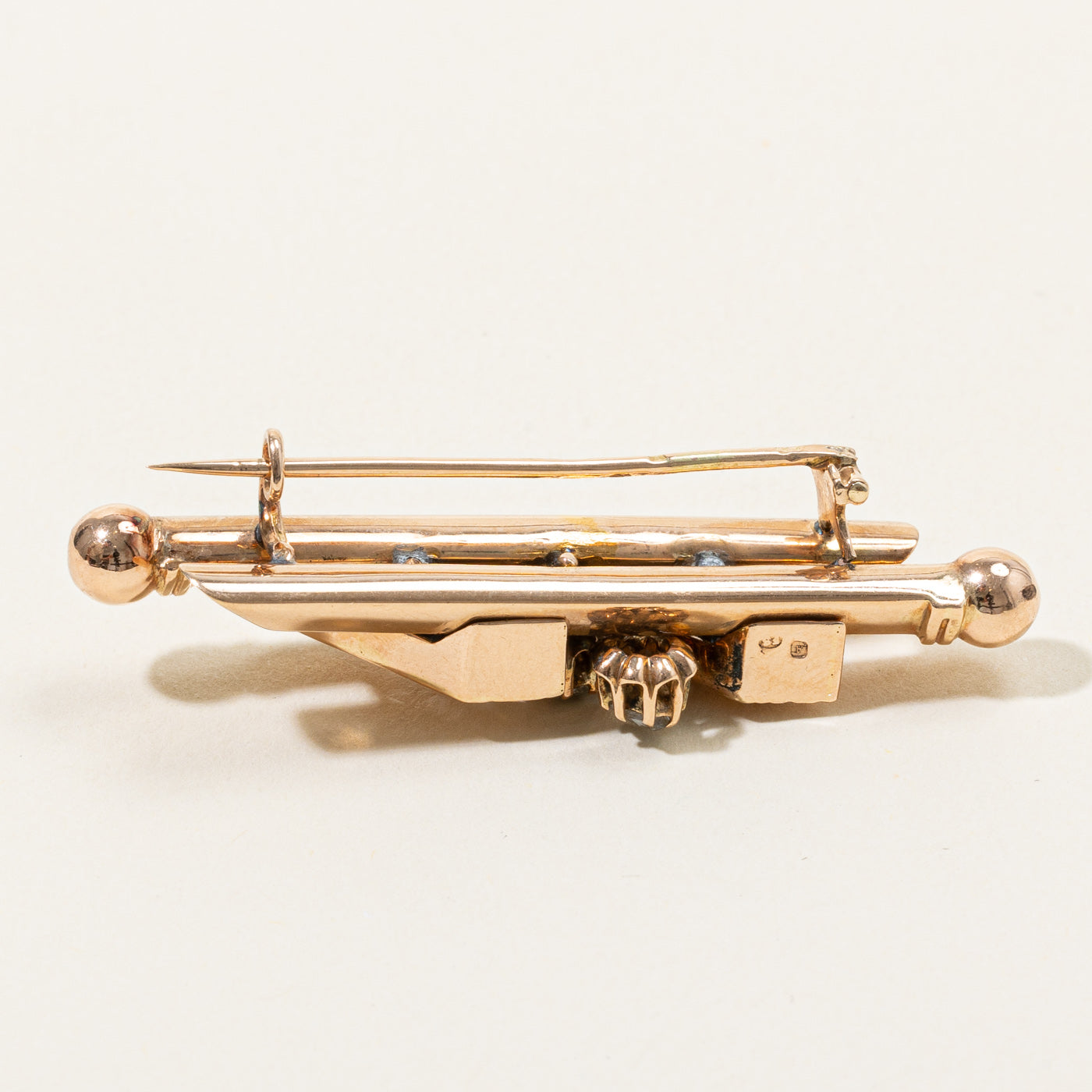 Rose Cut Diamond Brooch | 0.60ctw |