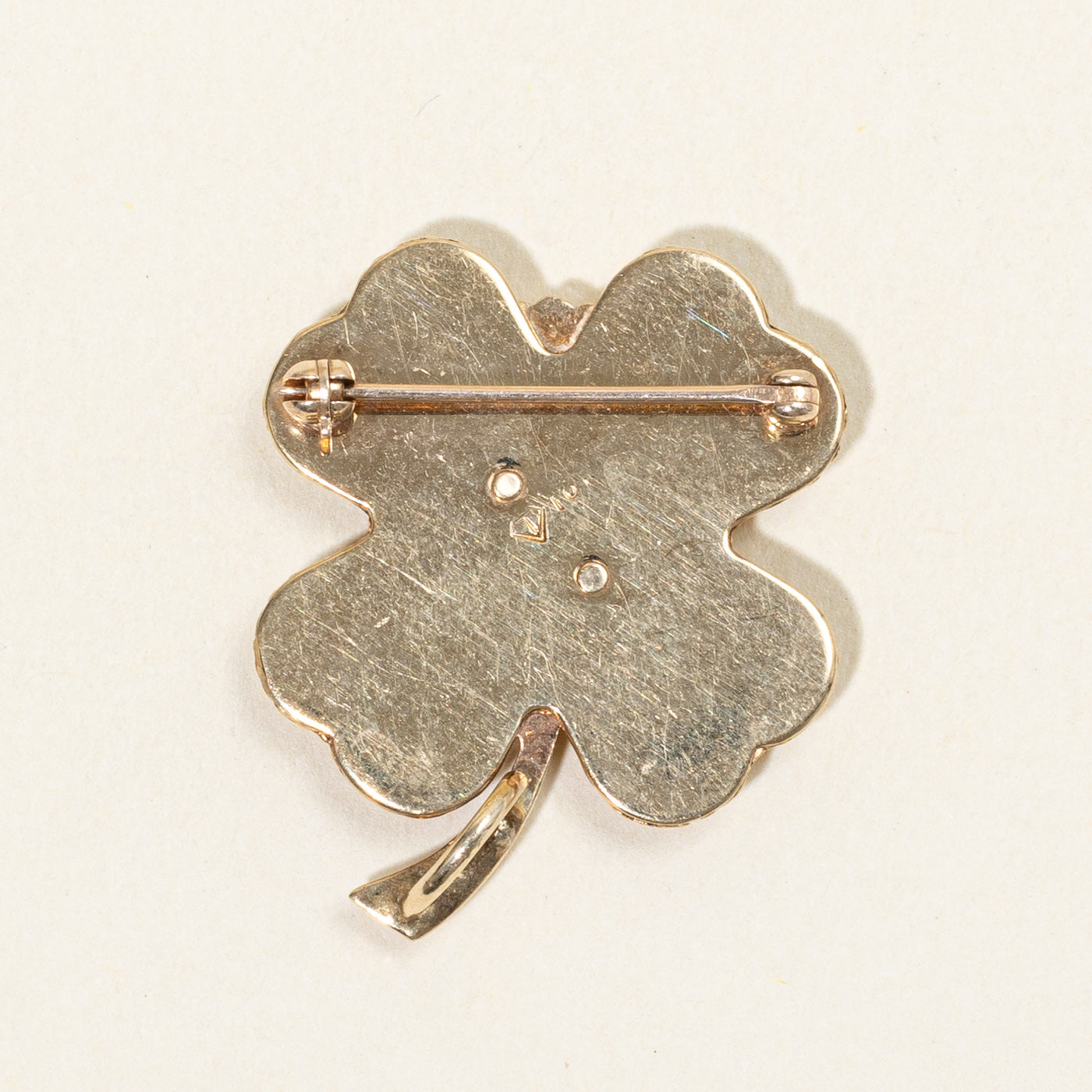 Diamond Four Leaf Clover Brooch & Pendant | 0.08ct |