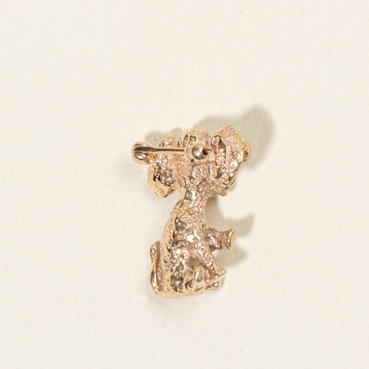 14k Yellow Gold Elephant Brooch