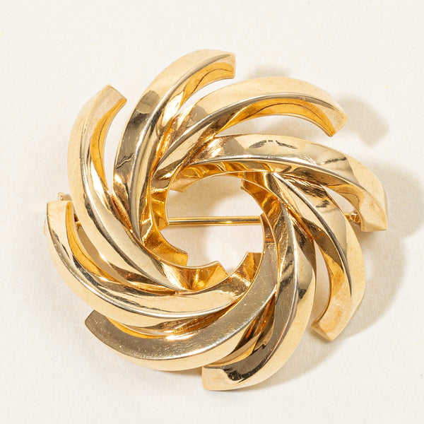 'Birks' 14k Yellow Gold Brooch