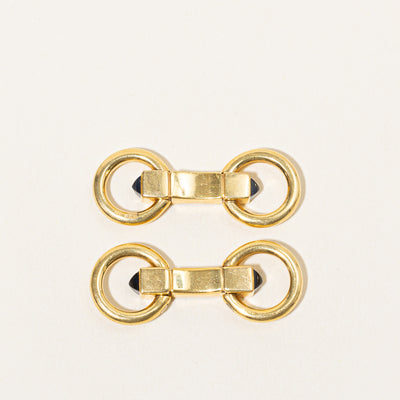 'Cartier' Vintage Sapphire Cufflinks | 1.00ctw |