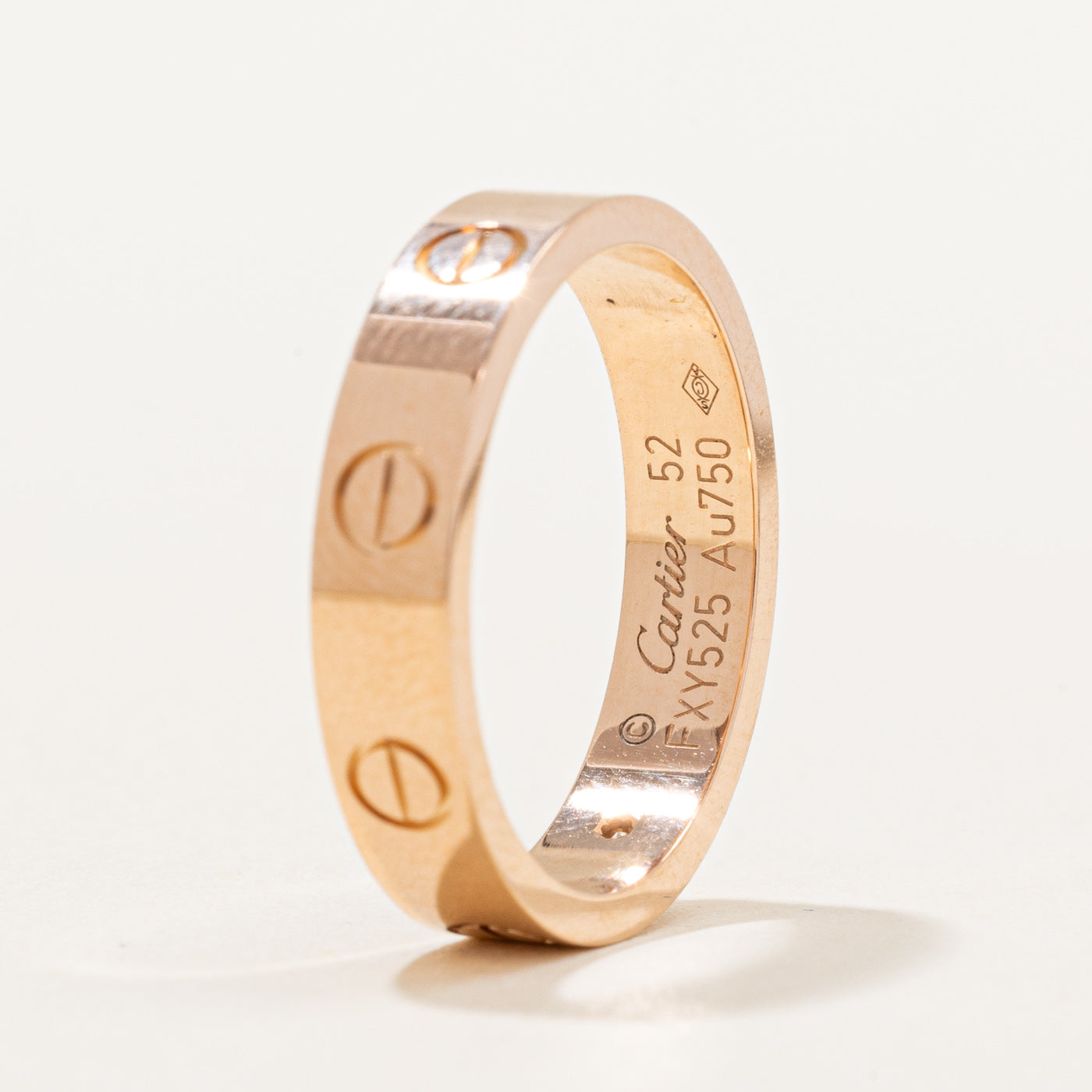 Cartier' Love Wedding Band, Diamond ct SZ