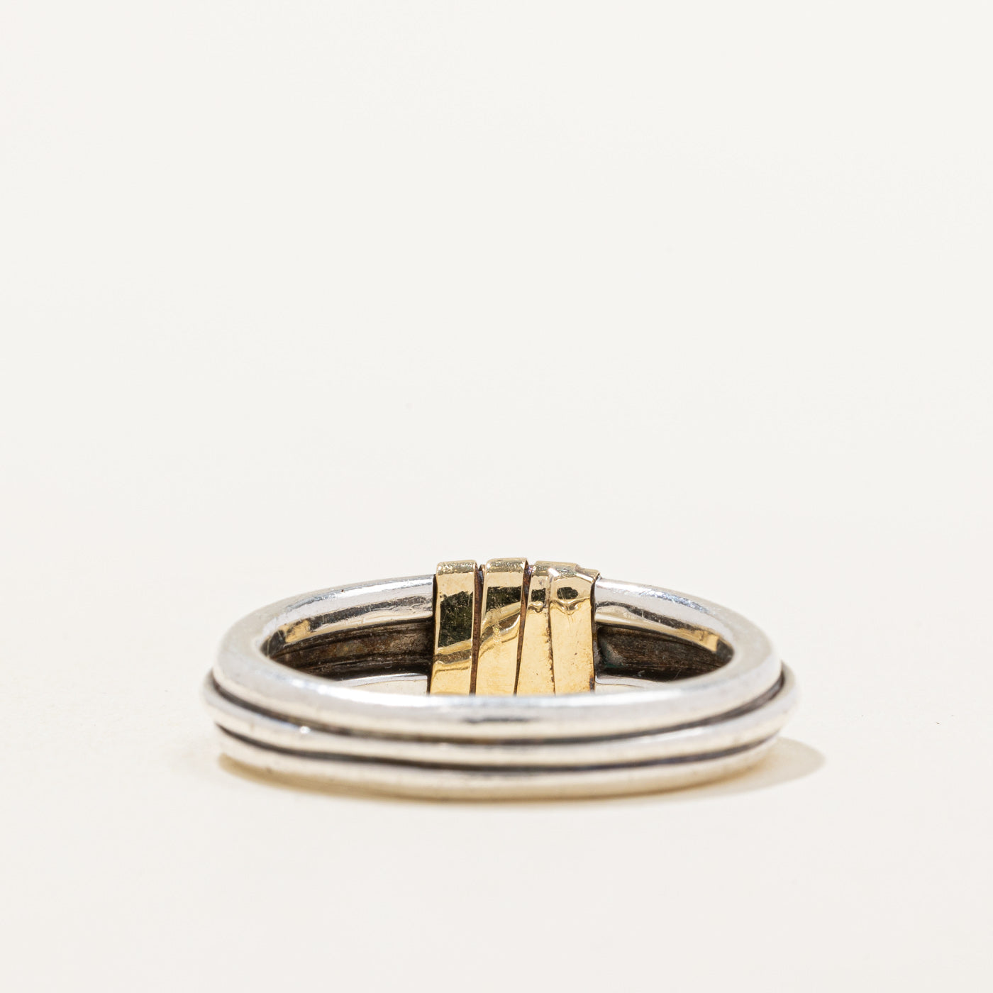 'Cartier' Vintage Two Tone Band | SZ 8.5 |