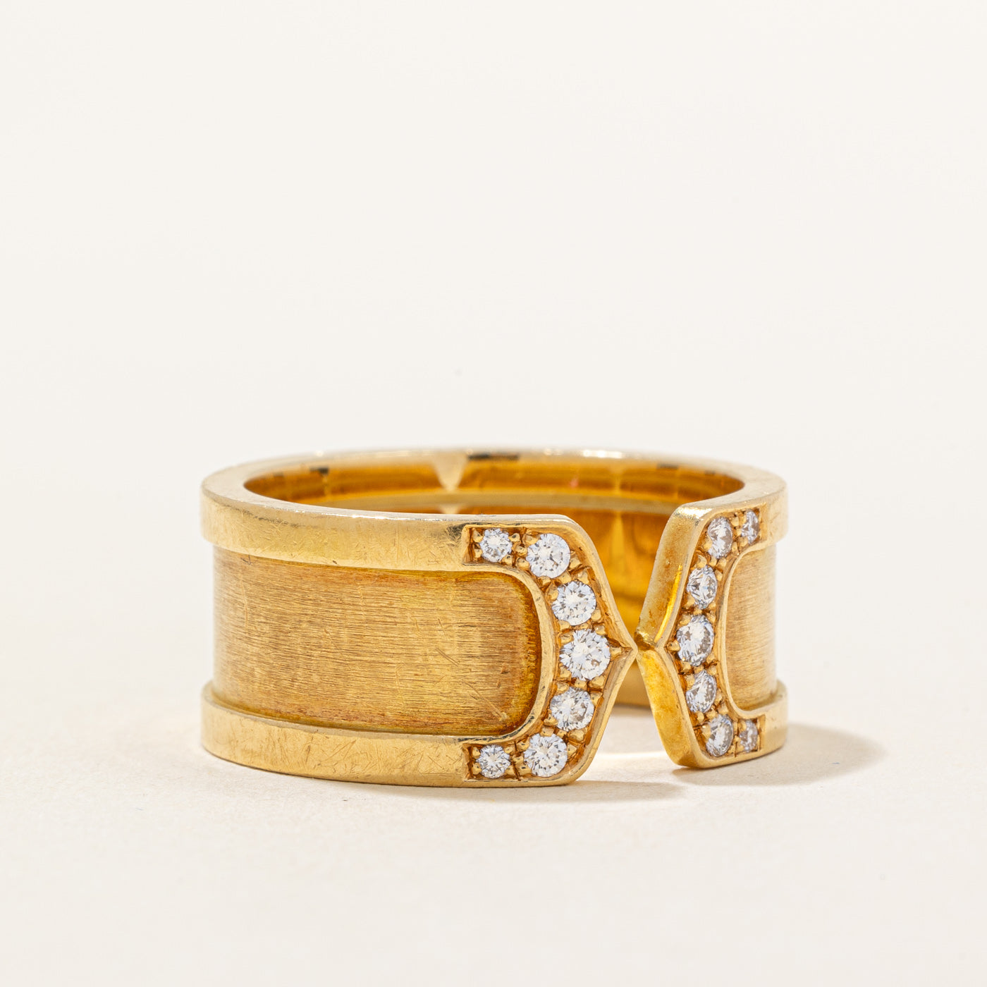 Cartier' Diamond Large C de Cartier Band | 0.16ctw | SZ 8.75 |
