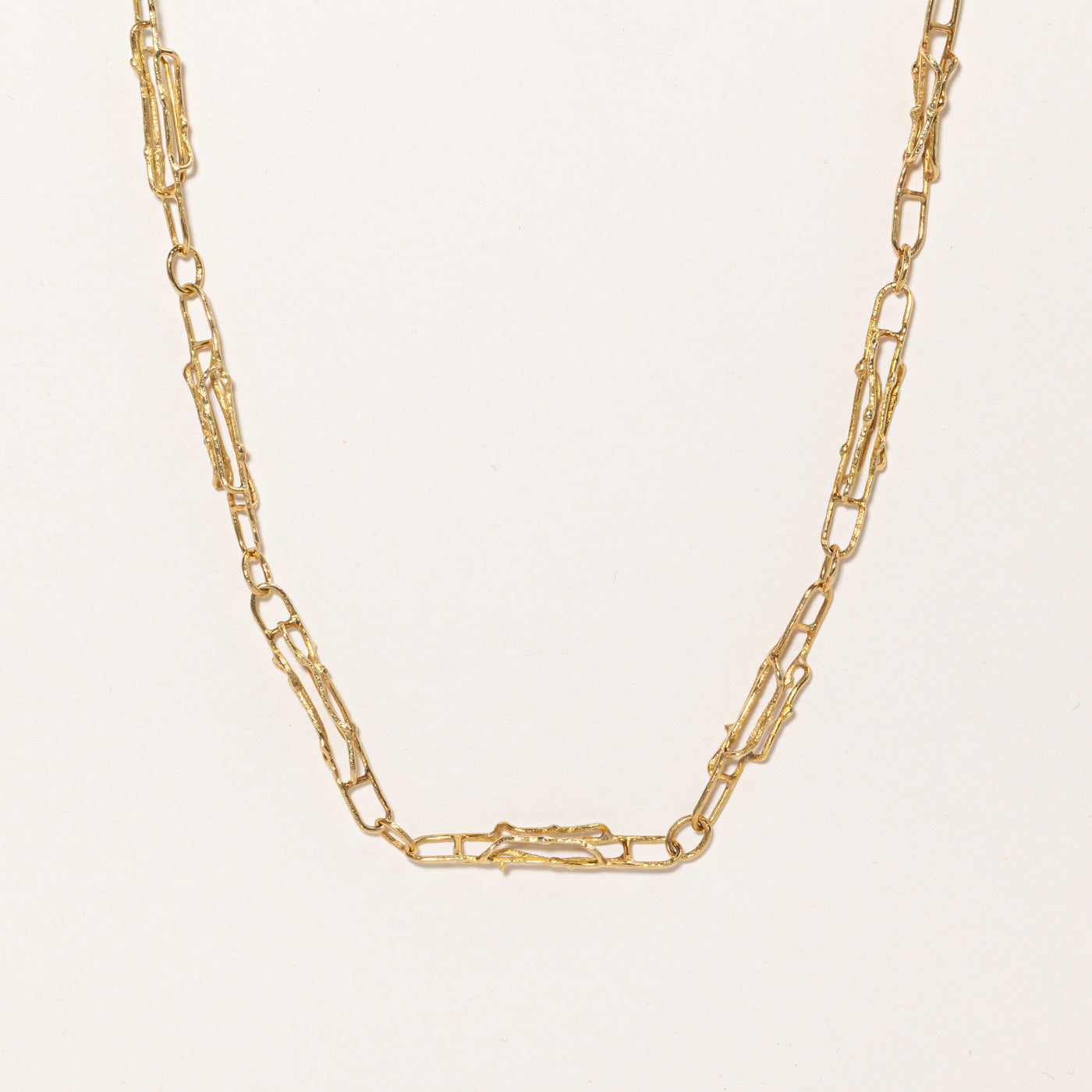 Collier Cavelti' en or jaune 18 carats | 76 cm | 