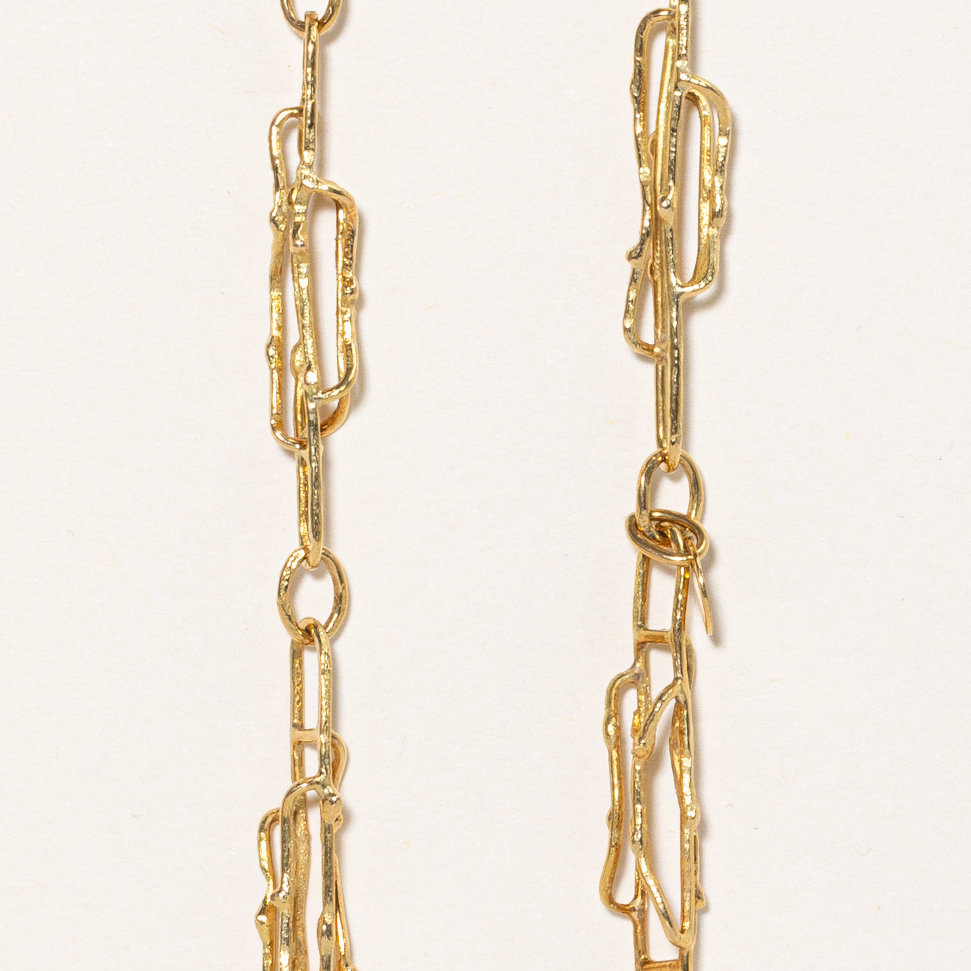 Collier Cavelti' en or jaune 18 carats | 76 cm | 
