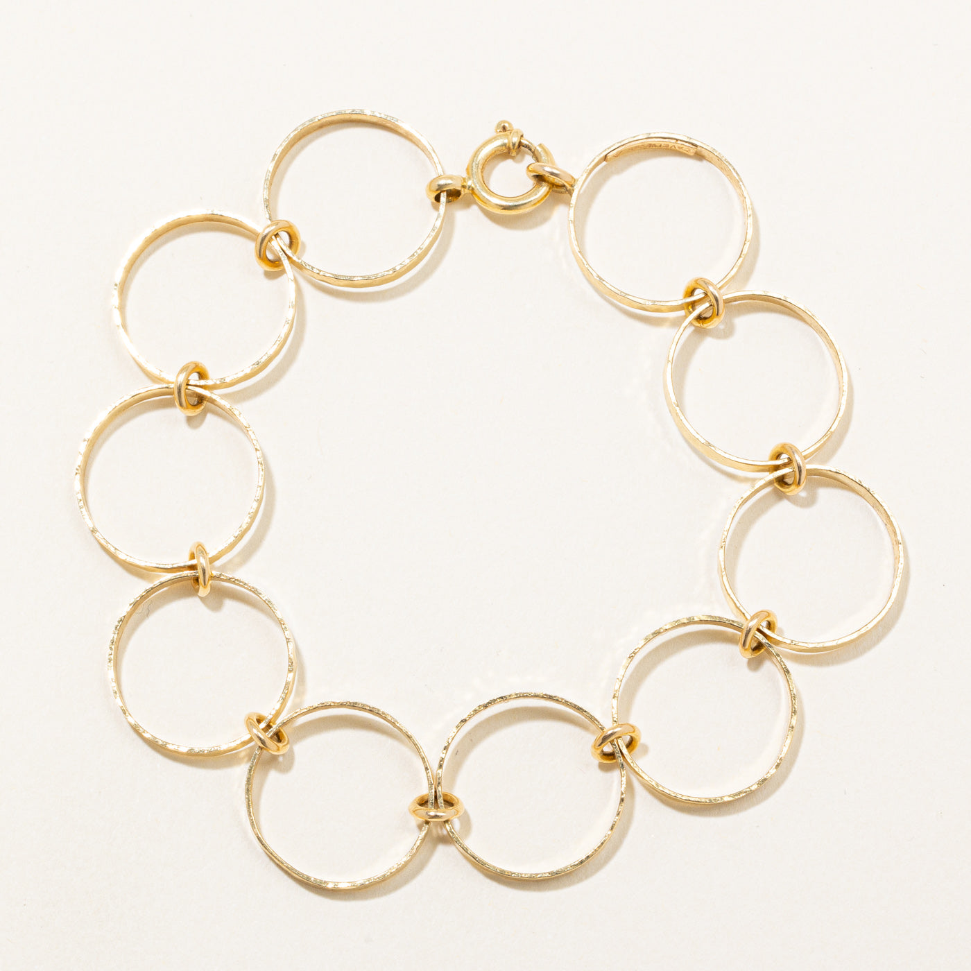 Bracelet à maillons ronds Cavelti' en or 18 carats | 7 pouces | 