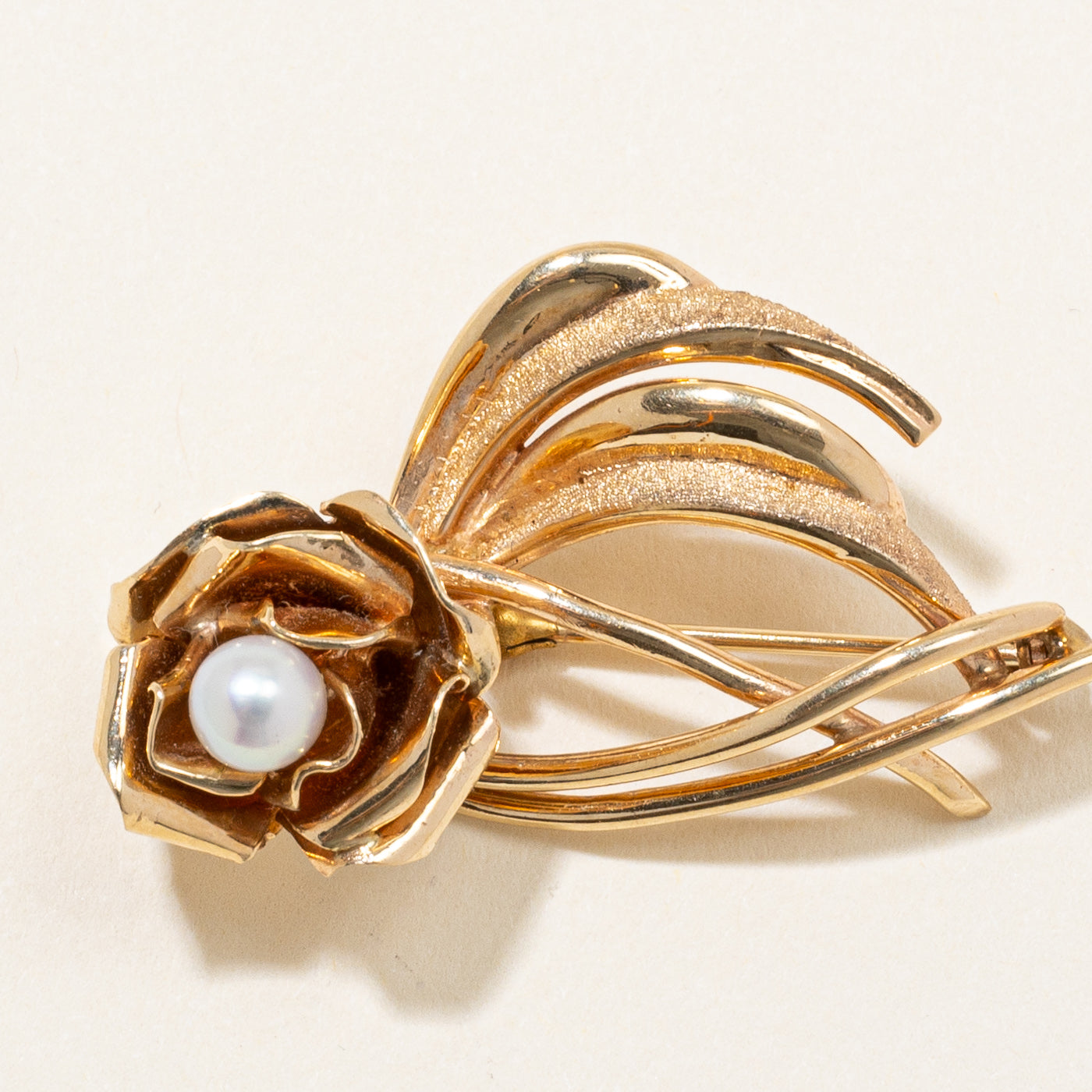 Birks' Pearl Flower Brooch