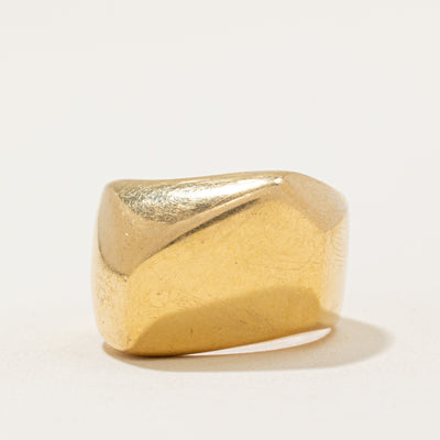 Cavelti' 18k Yellow Gold Freeform Ring | SZ 6.5 |