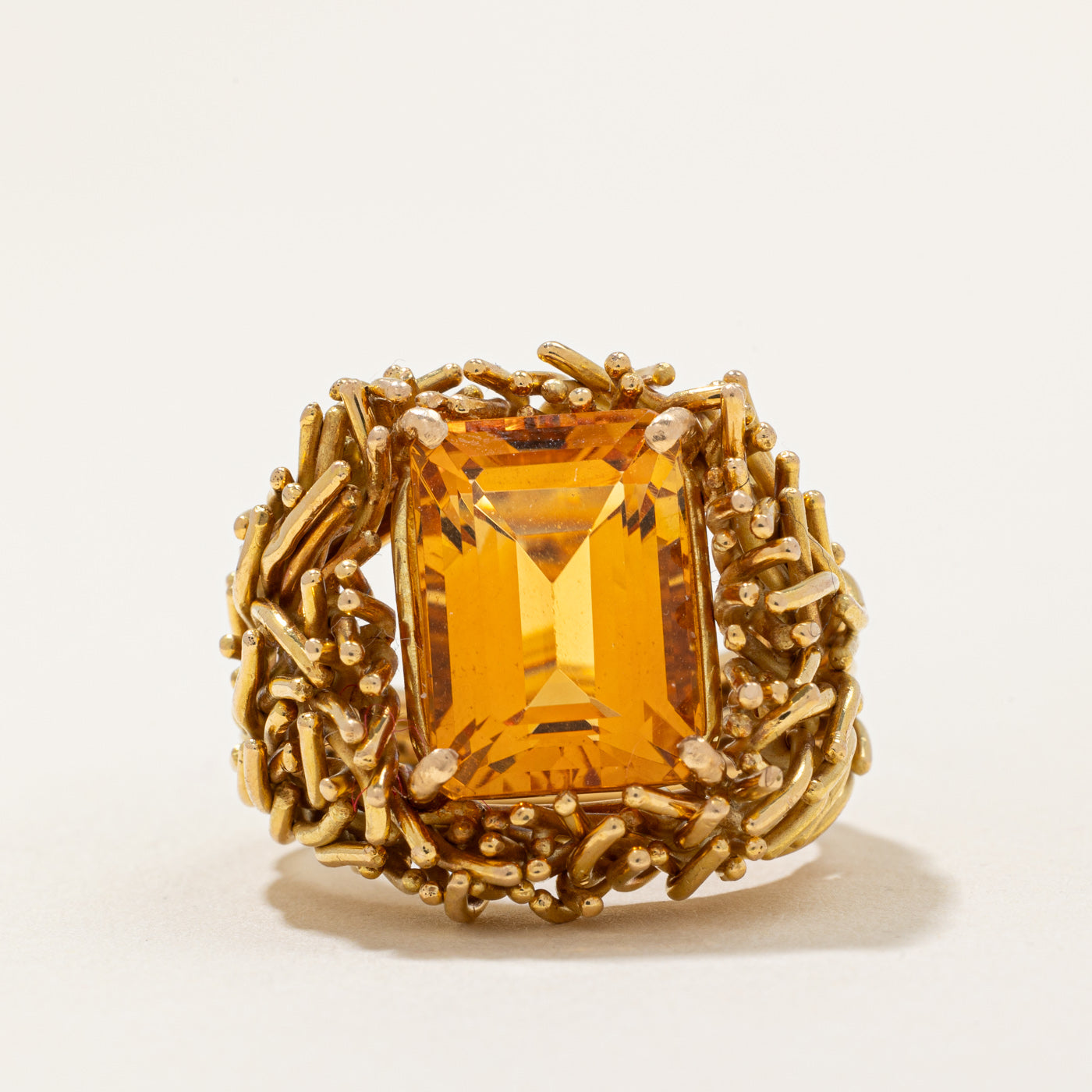 'Cavelti' Citrine Cocktail Ring | 7.00ct | SZ 8 |