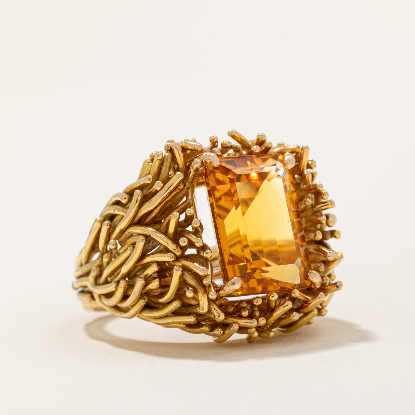 Bague cocktail Cavellti' Citrine | 7,00 ct | Taille 8 | 