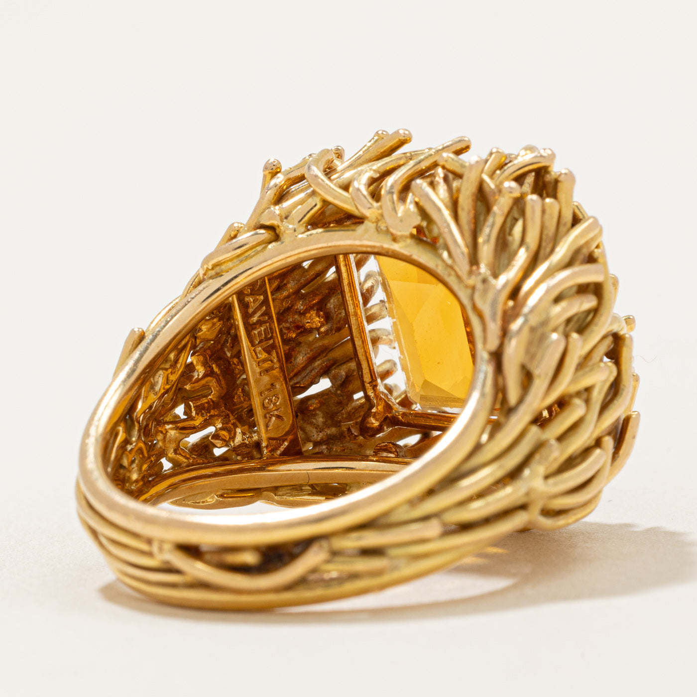 Bague cocktail Cavellti' Citrine | 7,00 ct | Taille 8 | 