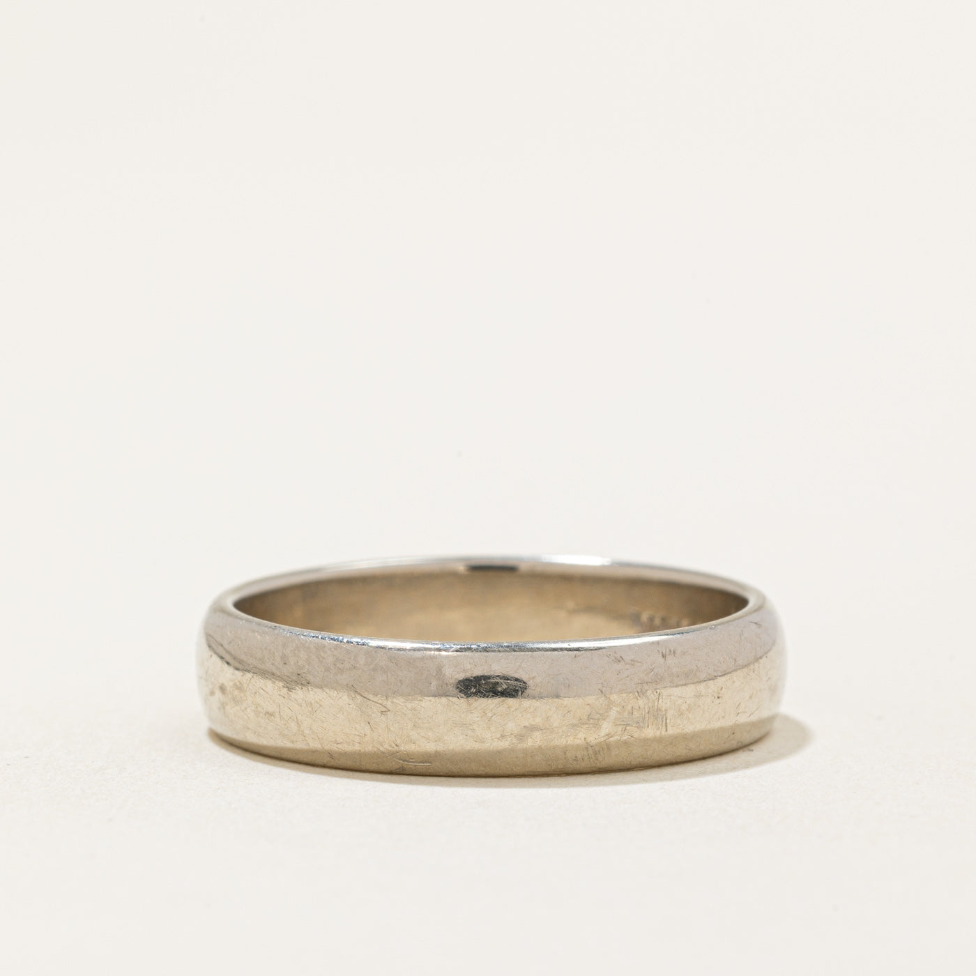 'Birks' 14k White Gold Wedding Band | SZ 11.5 |